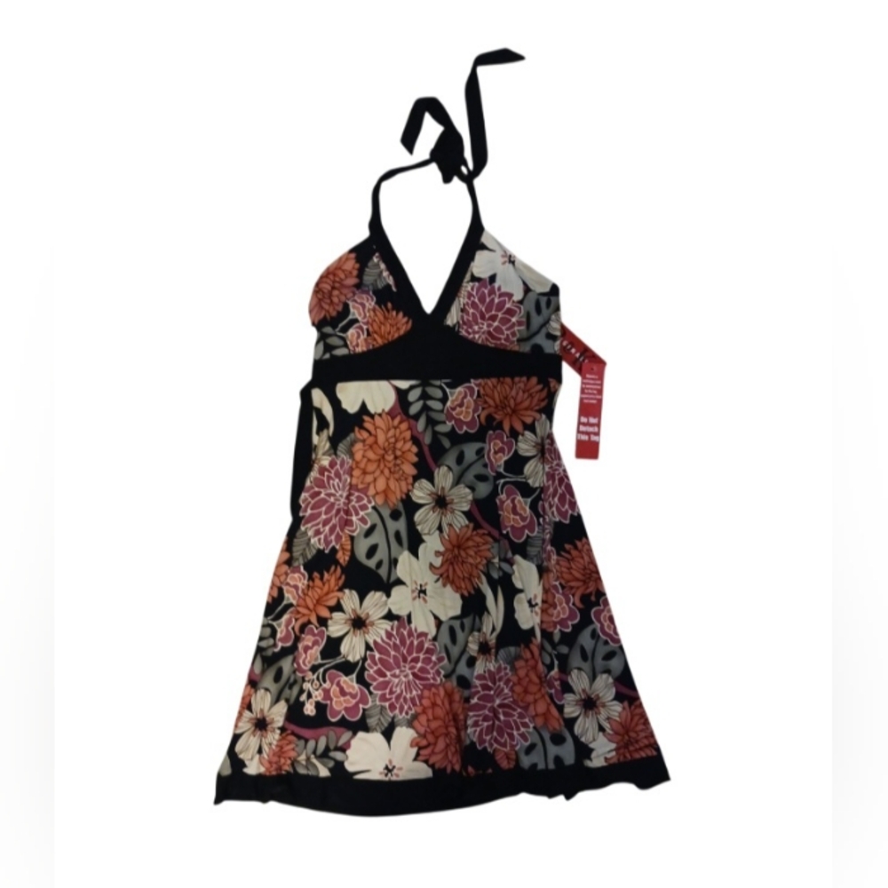 NEW R & K ORIGINALS Floral Halter Dress SZ 12